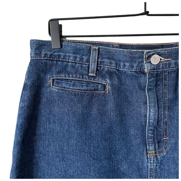 Tommy Hilfiger Vintage Y2K Denim Slit Front Jean Pencil Skirt Sz 13 - Picture 3 of 9